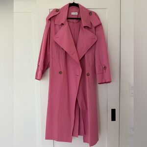 Weili Zheng Pink Trench-coat